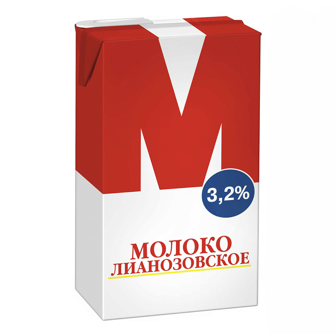 

Молоко 3,2% пастеризованное 800 мл Наш Лидер