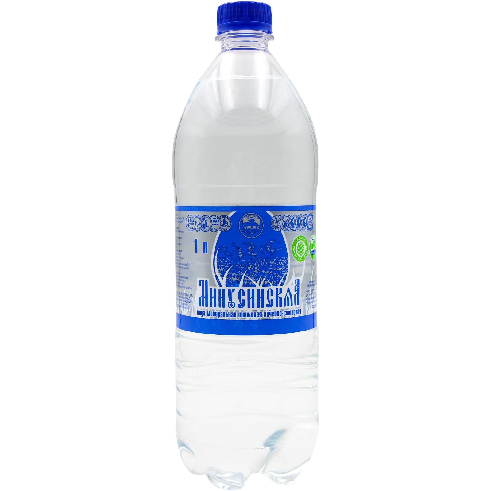 

Вода минеральная Минусинская газированная лечебно-столовая 1 л