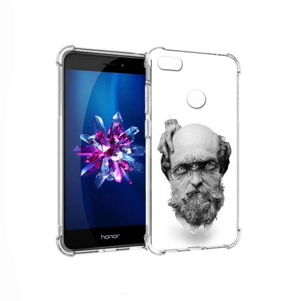 

Чехол MyPads Tocco для Honor 8 Lite страшный бородатый мужчина абстракция (PT62584.26.630), Прозрачный, Tocco