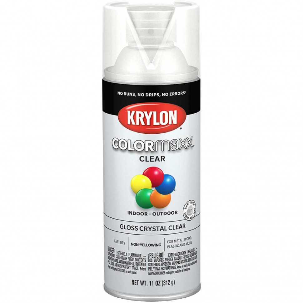 фото Лак аэрозольный krylon color maxx глянцевый 5515