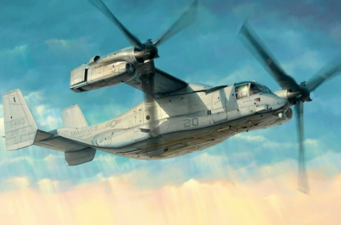 фото Сборная модель hobbyboss 1/48 конвертоплан mv-22 osprey 81769