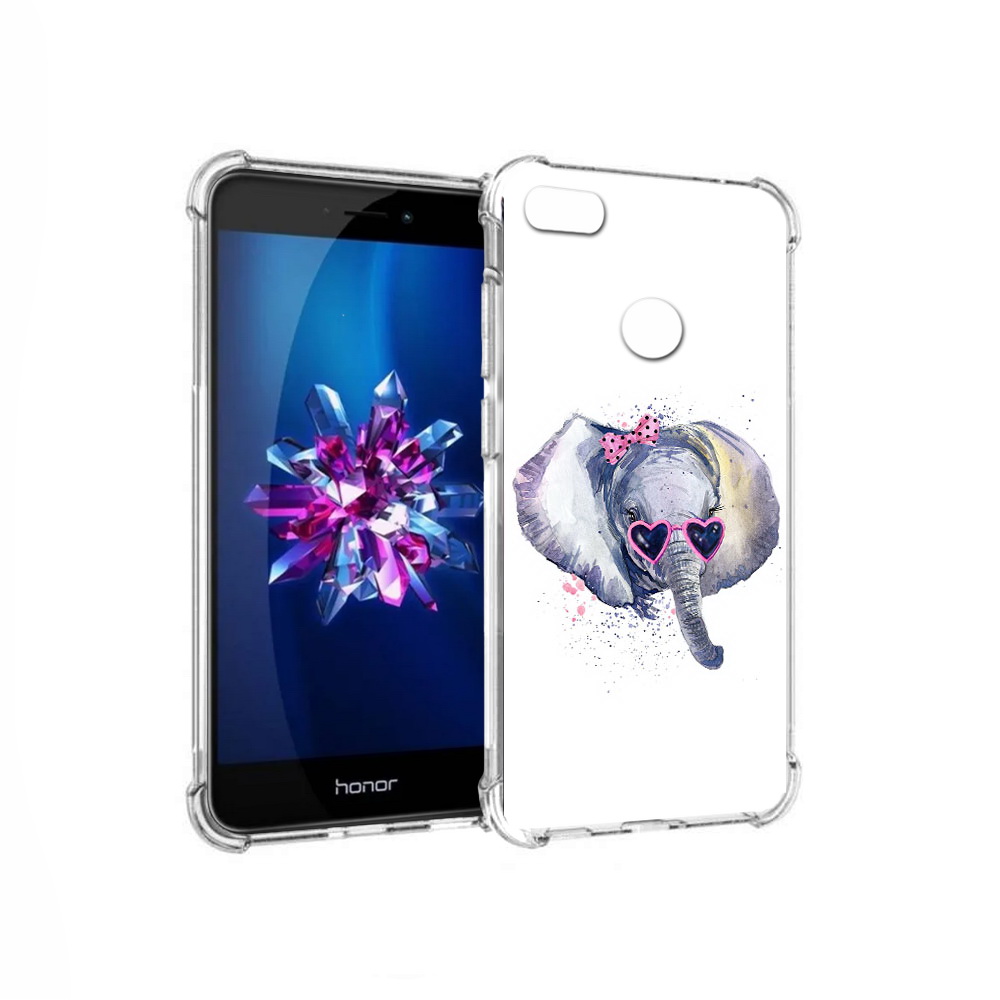 

Чехол MyPads Tocco для Honor 8 Lite слоник в очках (PT62584.26.608), Прозрачный, Tocco