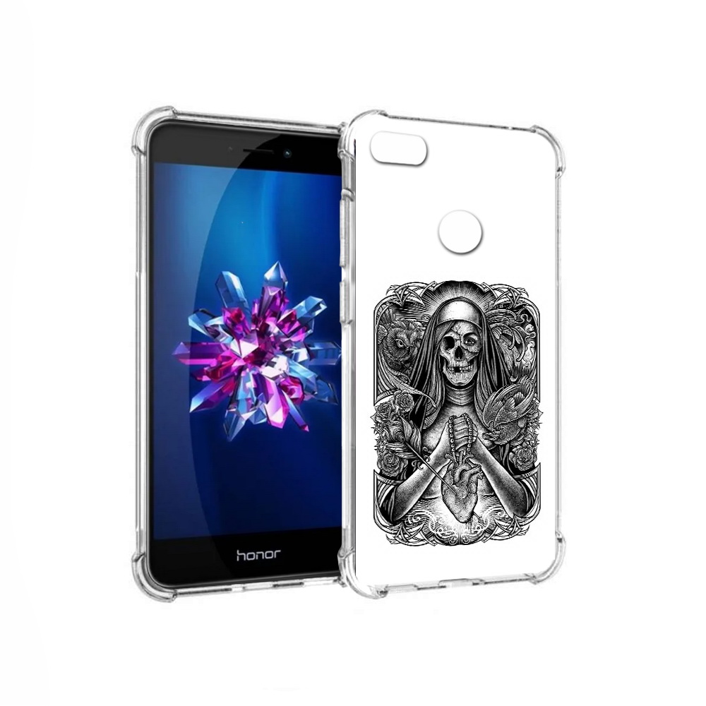 

Чехол MyPads Tocco для Honor 8 Lite скелет с сердцем (PT62584.26.603), Прозрачный, Tocco