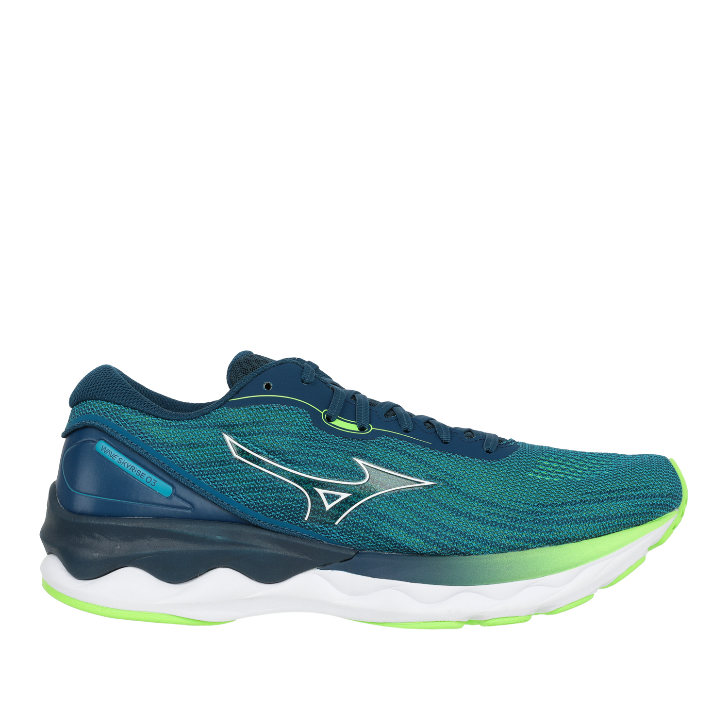 

Кроссовки мужские Mizuno Men Wave Skyrise 3 J1Gc2209_01 зеленые 9.5 UK, Men Wave Skyrise 3