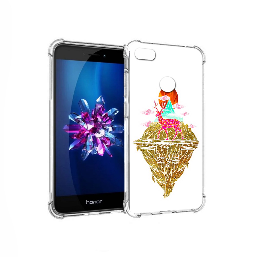 

Чехол MyPads Tocco для Honor 8 Lite розовый олень абстракция (PT62584.26.586), Прозрачный, Tocco