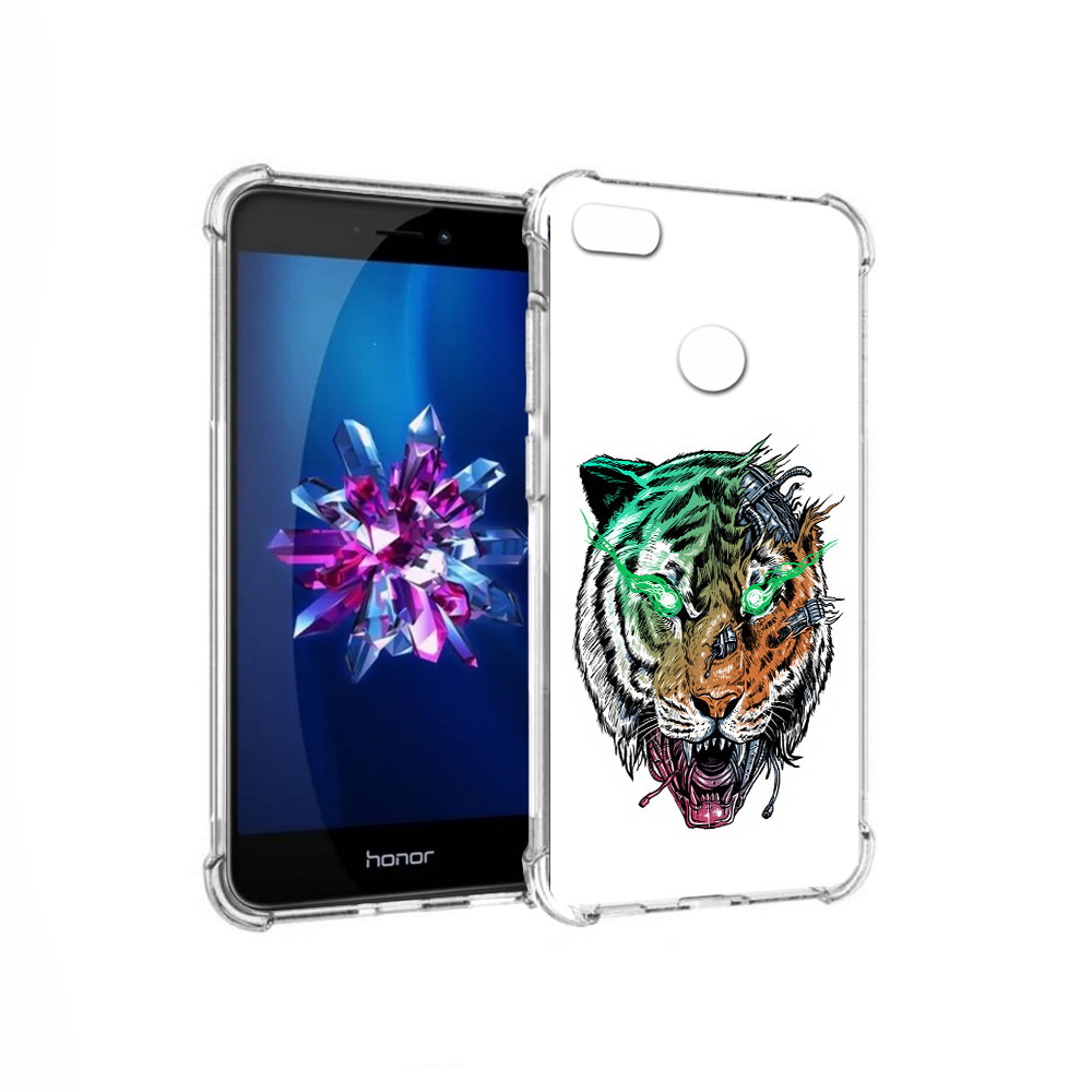 

Чехол MyPads Tocco для Honor 8 Lite робо-тигр (PT62584.26.584), Прозрачный, Tocco