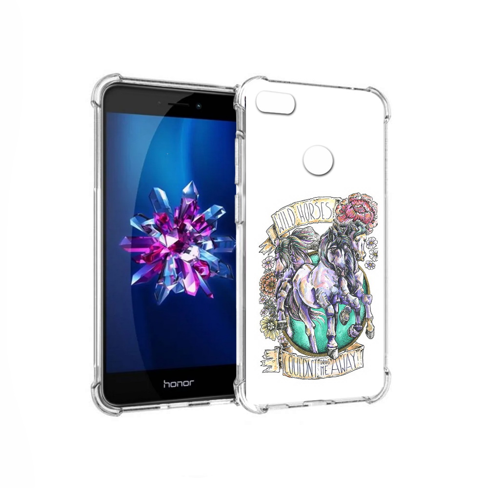 

Чехол MyPads Tocco для Honor 8 Lite рисунок коней в цветах (PT62584.26.582), Прозрачный, Tocco