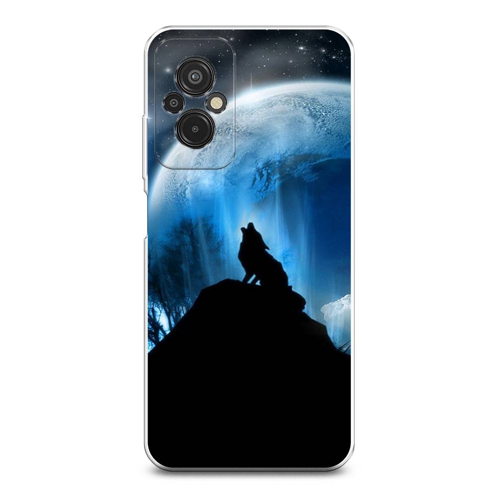 

Чехол на Xiaomi Redmi 11 Prime 4G "Волк 2", Синий;черный;белый, 316850-1
