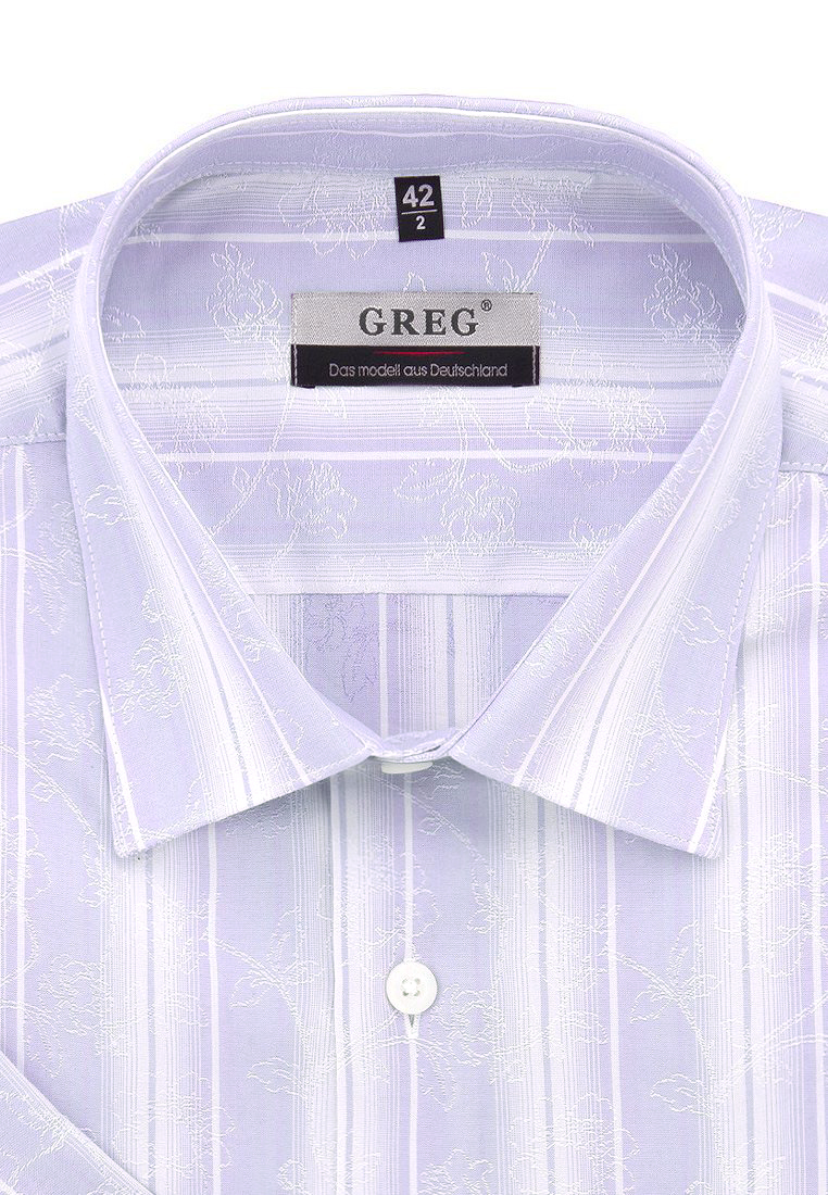 

Рубашка мужская Greg 01-00002633 фиолетовая 40, Фиолетовый, 01-00002633