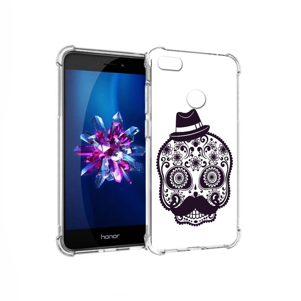 

Чехол MyPads Tocco для Honor 8 Lite разрисованный скелет (PT62584.26.575), Прозрачный, Tocco