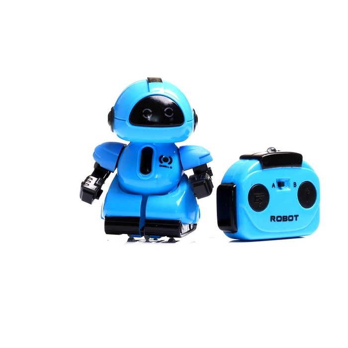 Робот радиоуправляемый Минибот, световые эффекты, синий