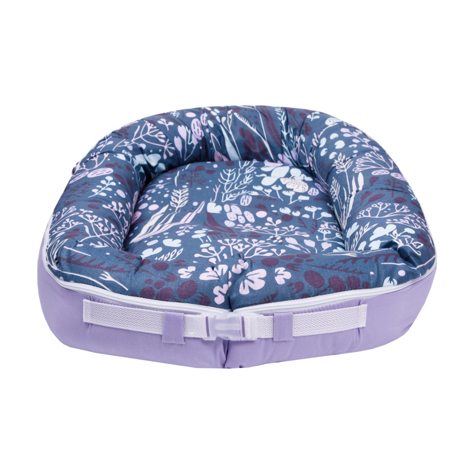 фото Подушка-позиционер для сна amarobaby soft care flower dreams фиолетовый ab2161scfd/22