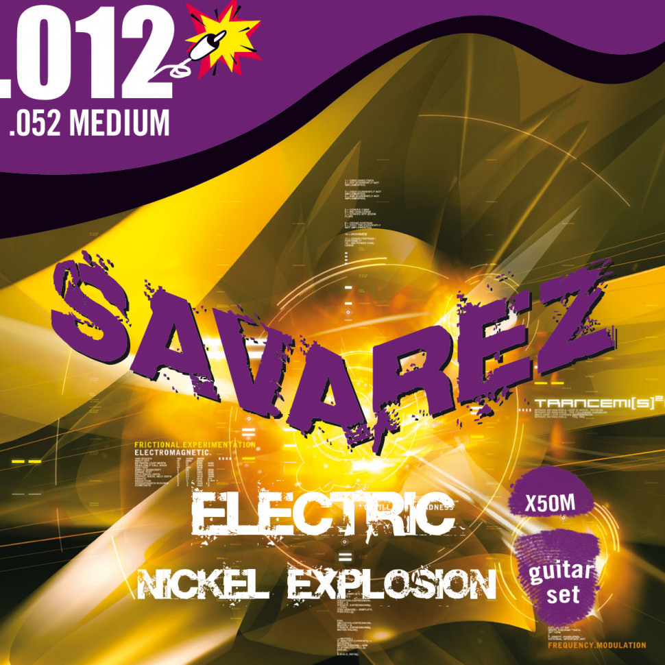 

SAVAREZ X50M Nickel Explosion струны для электрогитары (12-16-24-32-42-52), X50M Nickel Explosion