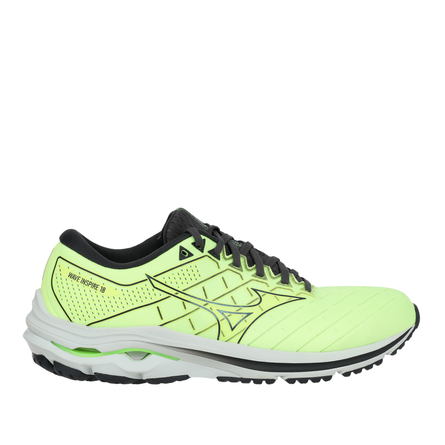 

Кроссовки мужские Mizuno Men Wave Inspire 18 J1Gc2244_27 желтые 11 UK, Желтый, Men Wave Inspire 18