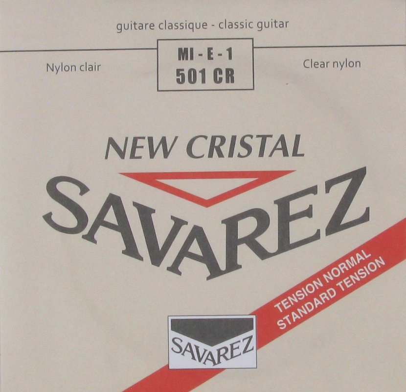 

SAVAREZ 501 CR NEW CRISTAL 1-я струна для классических гитар (E-29) нормального натяжения, 501 CR NEW CRISTAL