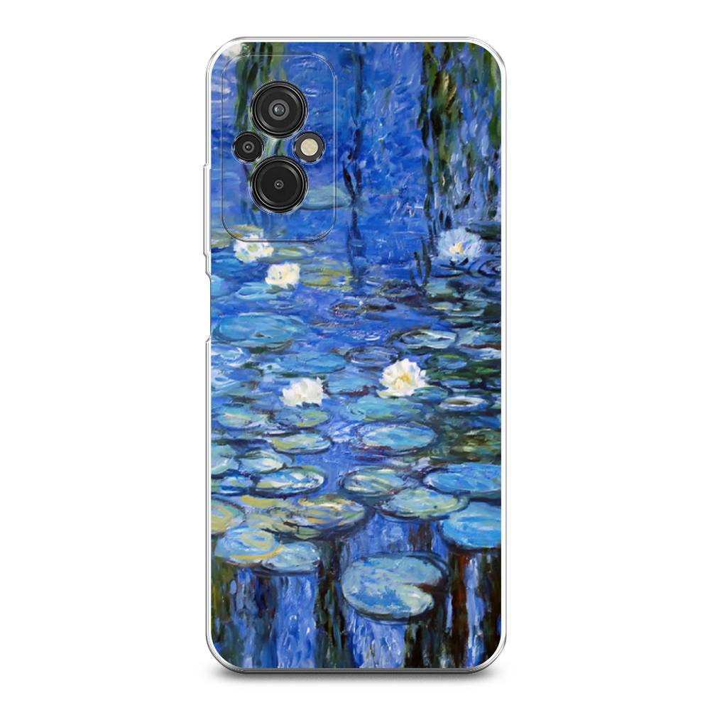 

Чехол на Xiaomi Redmi 11 Prime 4G "Нарисованный пруд", Синий;зеленый, 316850-4