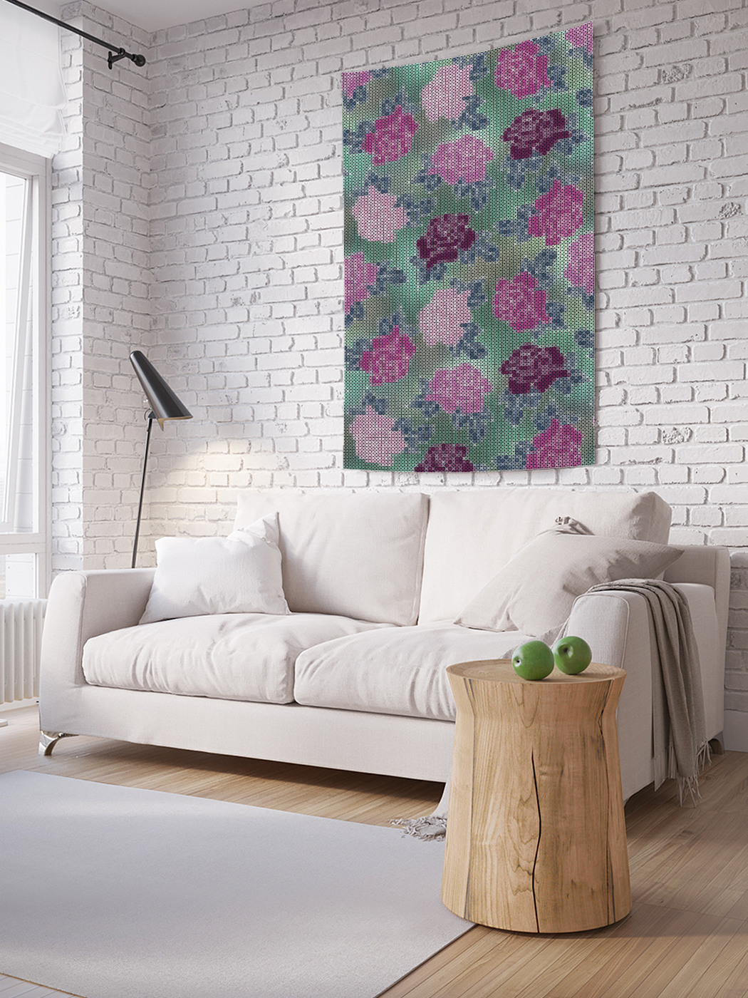 

Вертикальное фотопанно на стену JoyArty Выцвевшие розы 150x200 см, Выцвевшие розы