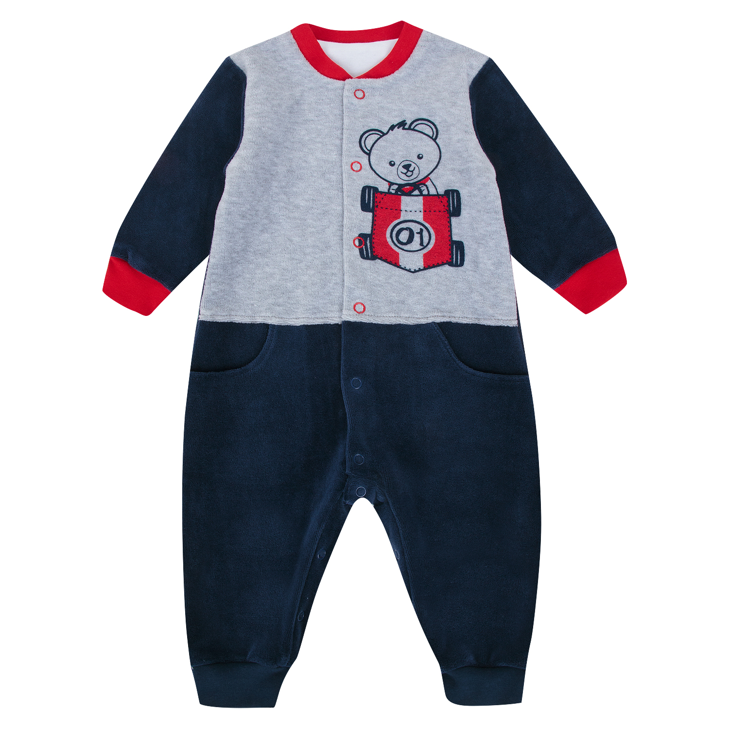 

Комбинезон Leader Kids Мишка серый р.56, GL001018507
