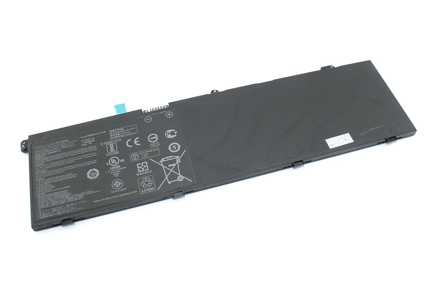 

Аккумулятор OEM для Asus BU203UA (C31N1529) 11.4V 49WH, для ноутбукa Asus BU203UA (C31N1529) 11.4V 49WH