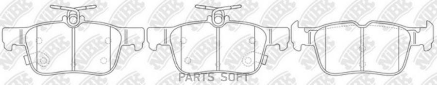 

Тормозные колодки задние FORD Mondeo V 2014- NIBK PN0666