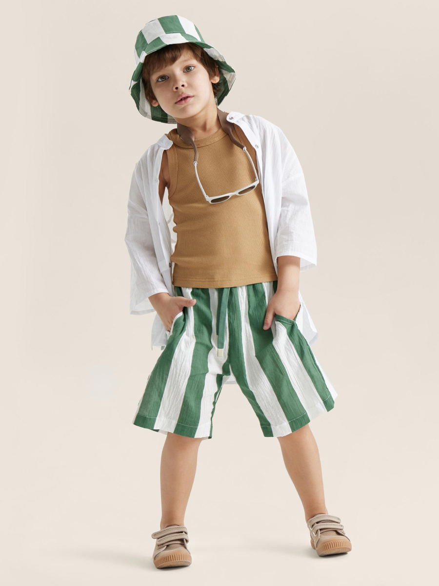 

Шорты детские Happy Baby 88120, green stripe, 98, Зеленый, 88120