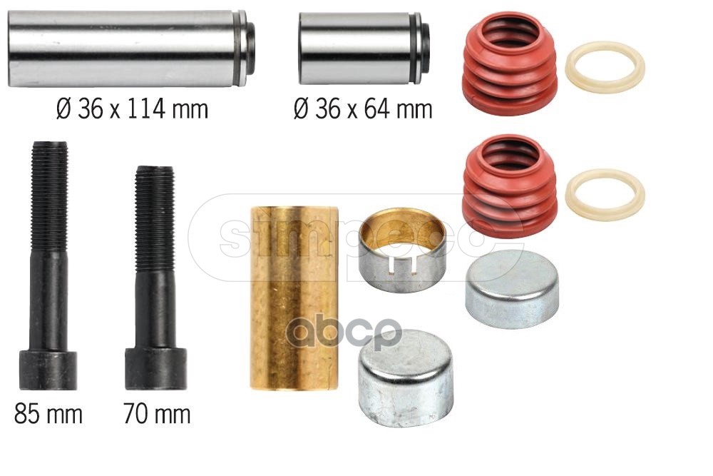 Р/К Направляющих Суппорта (12 Деталей) Hcv SIMPECO арт. SP05010050