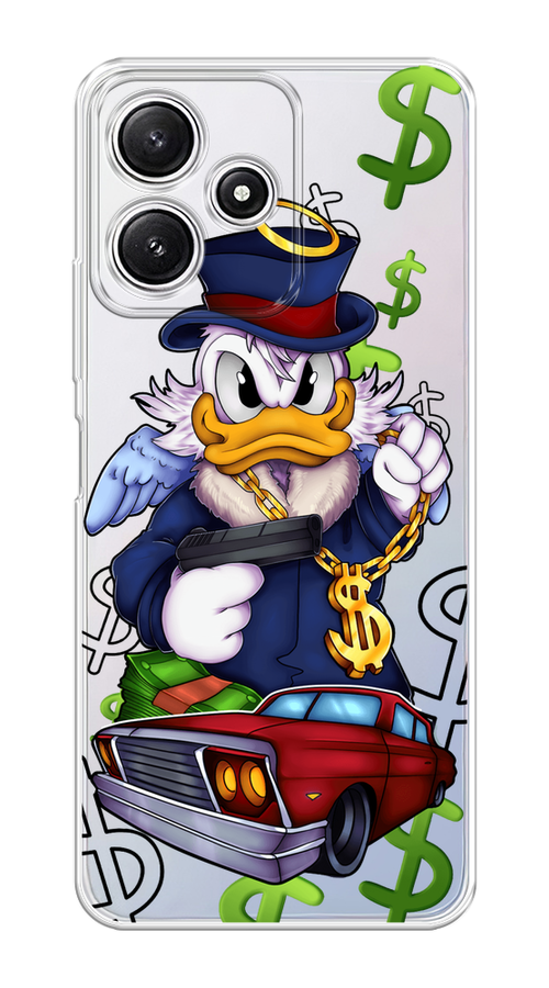 

Чехол на Xiaomi Redmi 12 5G/Redmi 12R "Scrooge McDuck with a Gold Chain", Красный;синий;белый, 319750-1