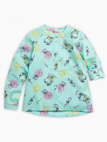 Блузка детская для девочек Pelican GWCJ4108 Цвет бирюзовый размер 128