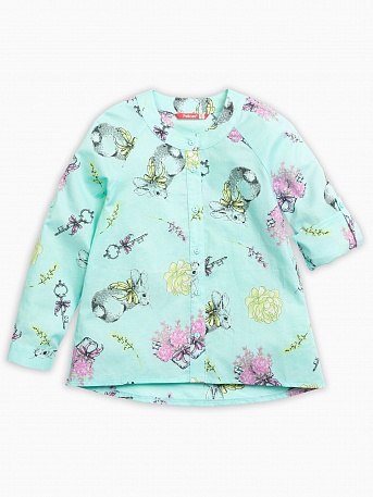 Блузка детская для девочек Pelican GWCJ3108 Цвет бирюзовый размер 104