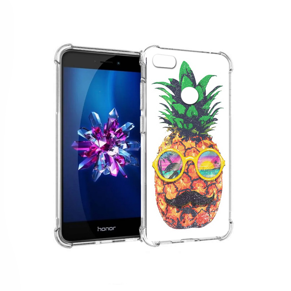 

Чехол MyPads Tocco для Honor 8 Lite прикольный ананас с лицом (PT62584.26.556), Прозрачный, Tocco