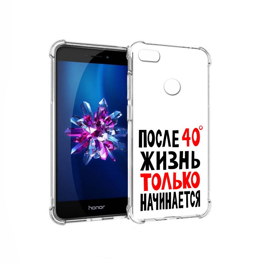 

Чехол MyPads Tocco для Honor 8 Lite после 40 жизнь начинается (PT62584.26.553), Прозрачный, Tocco