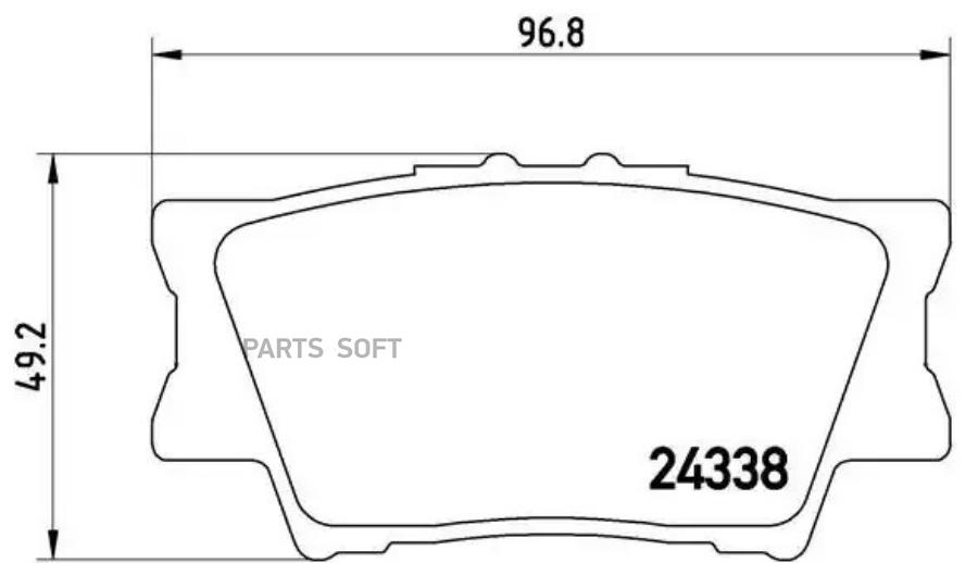 

Тормозные колодки brembo P83089