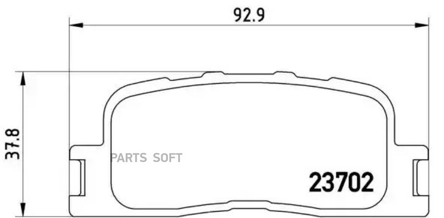 

Тормозные колодки brembo P83088