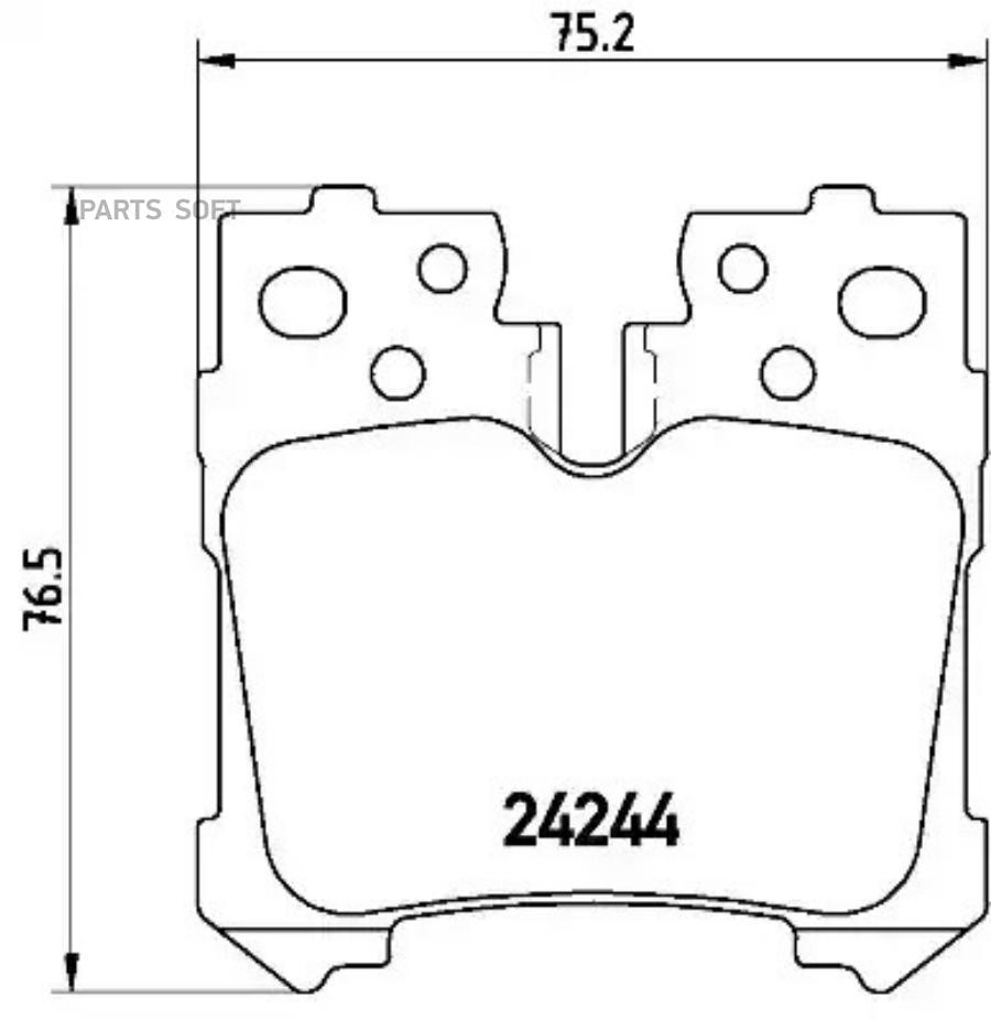 

Тормозные колодки brembo P83076