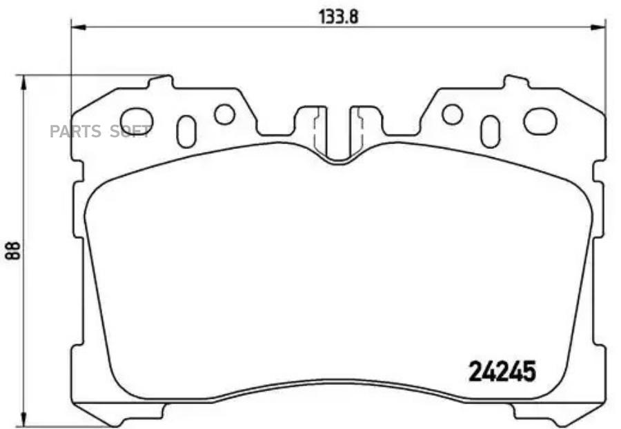 

Тормозные колодки brembo P83075