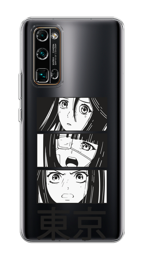 

Чехол на Honor 30 Pro Plus "Tokyo girls", Белый;черный;прозрачный, 612250-1