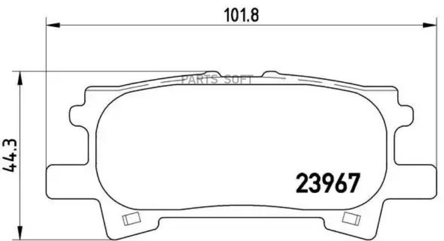 

Тормозные колодки brembo P83068