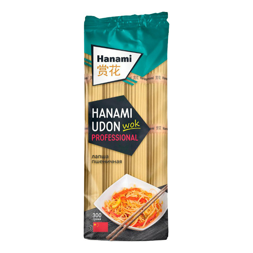 фото Лапша hanami wok professional udon пшеничная 0,3 кг