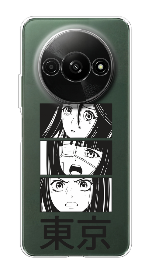 

Чехол на Redmi A3 "Tokyo girls", Белый;черный;прозрачный, 321250-1