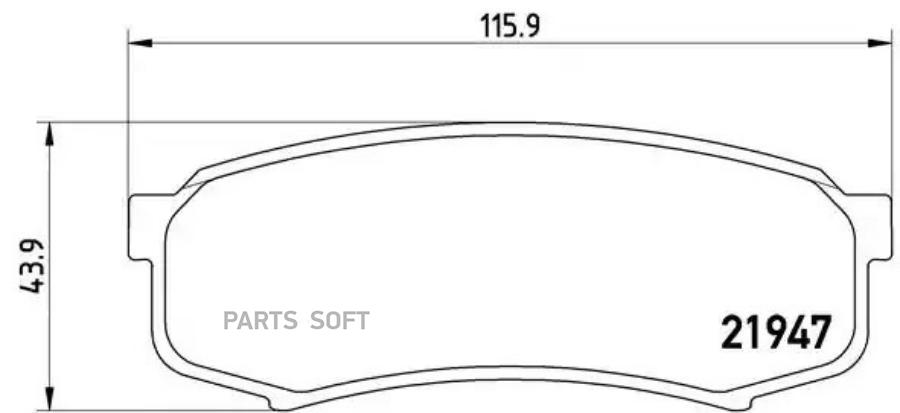 

Тормозные колодки brembo P83024