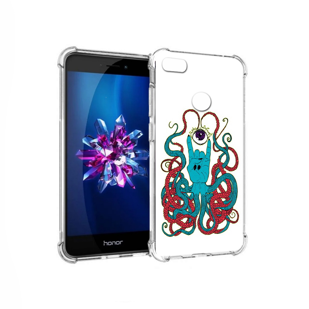 

Чехол MyPads Tocco для Honor 8 Lite осьминог-рука абстракция (PT62584.26.530), Прозрачный, Tocco