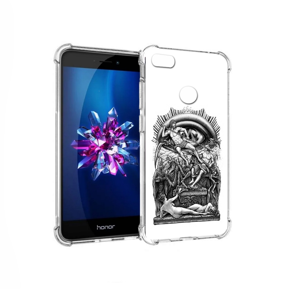 

Чехол MyPads Tocco для Honor 8 Lite оракул черно белый (PT62584.26.528), Прозрачный, Tocco