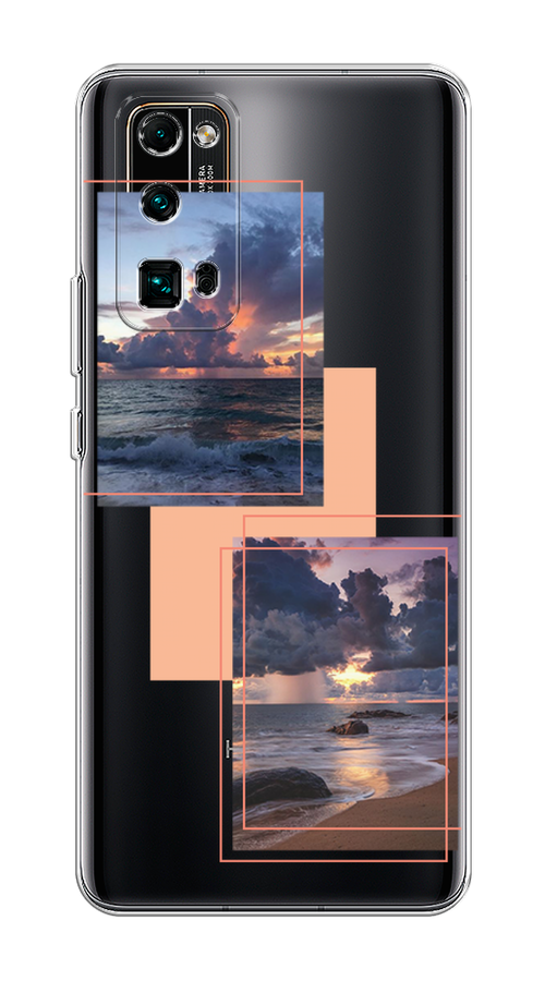 

Чехол на Honor 30 Pro Plus "Sky collage", Розовый;прозрачный;синий, 612250-1