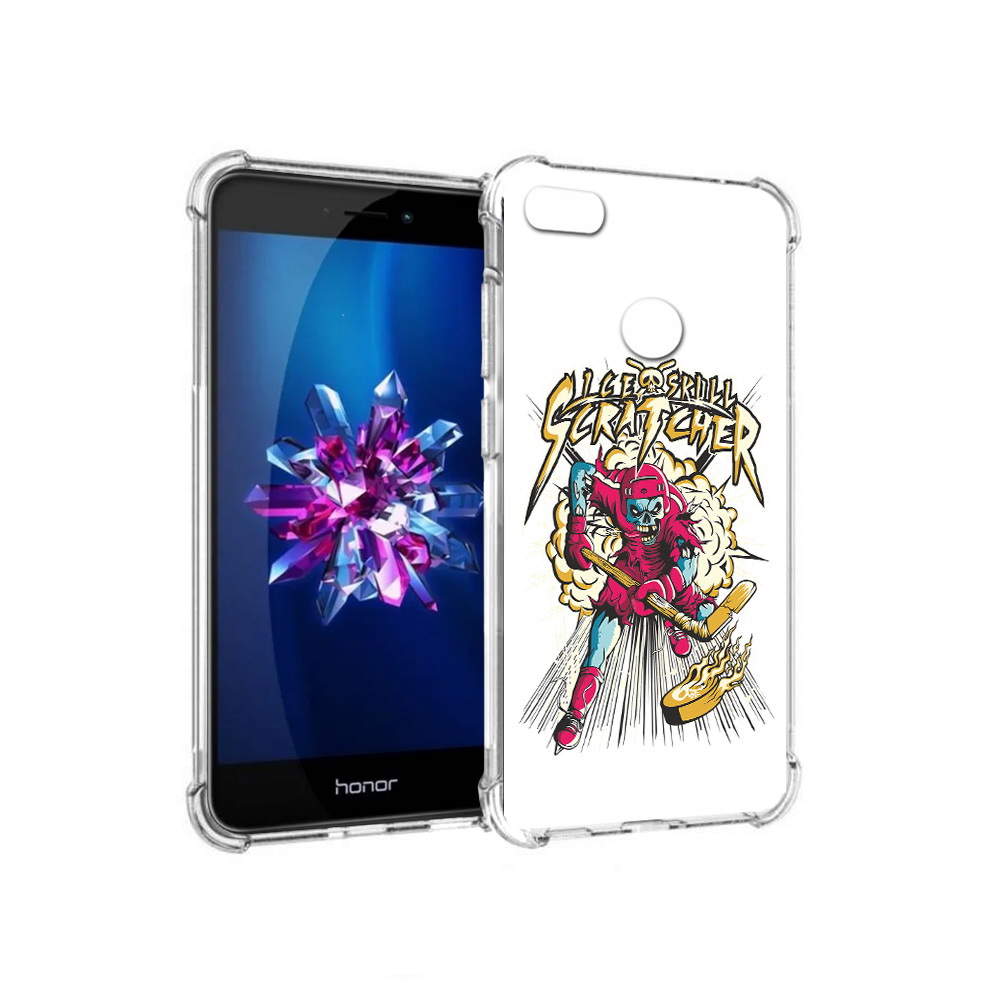 

Чехол MyPads Tocco для Honor 8 Lite нарисованный скелет хоккеист (PT62584.26.514), Прозрачный, Tocco