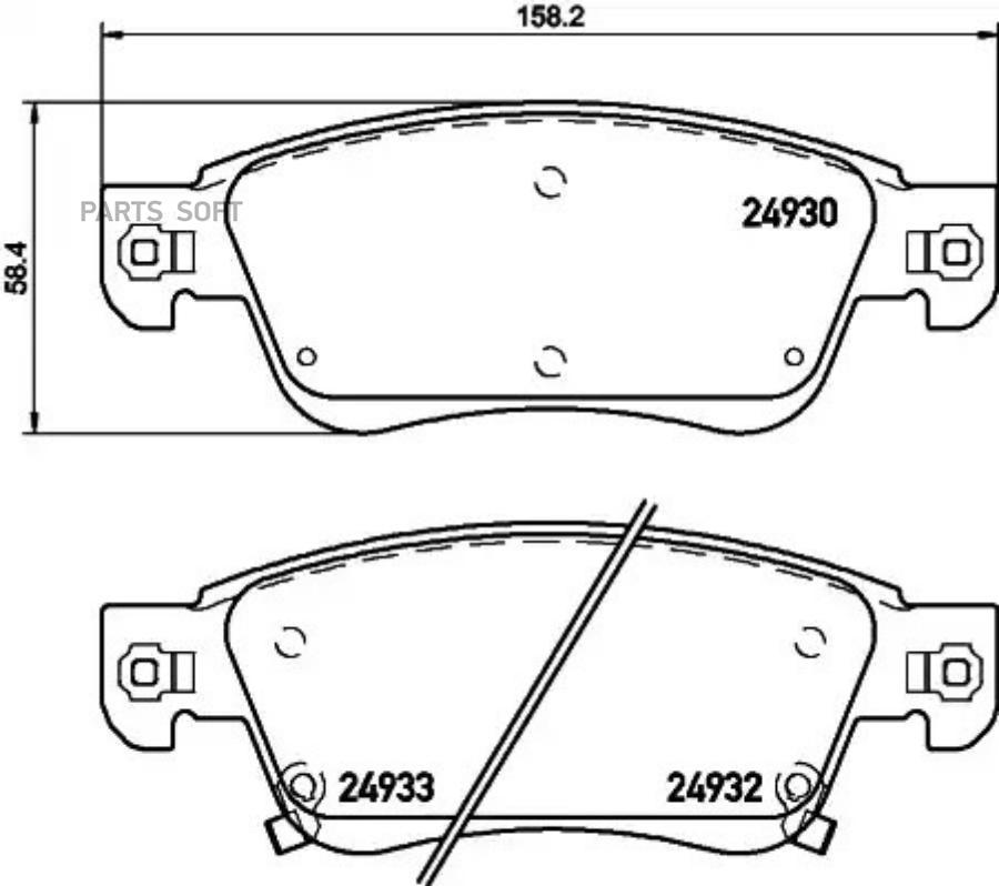 

Тормозные колодки brembo P56080