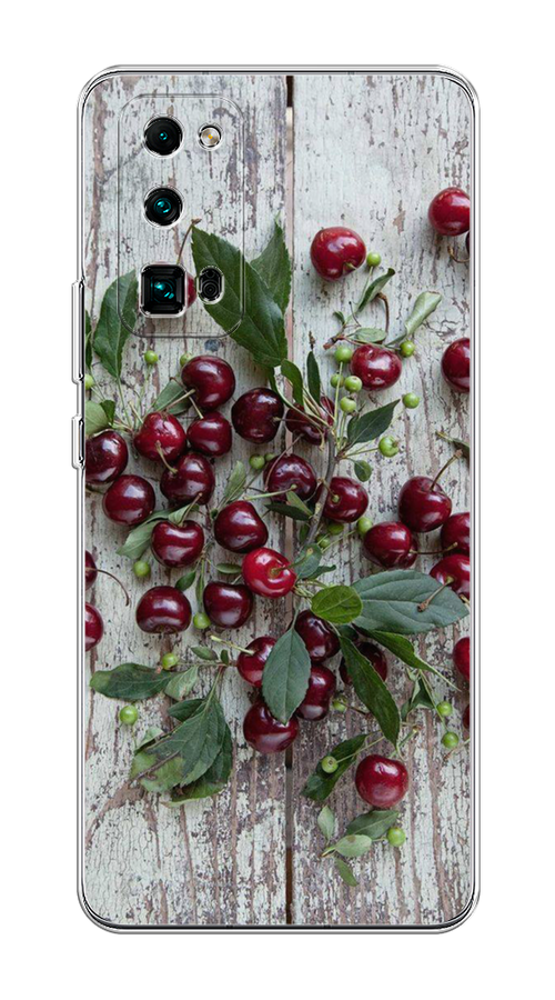 

Чехол на Honor 30 Pro Plus "Вишня", Бордовый;зеленый;серый, 612250-1