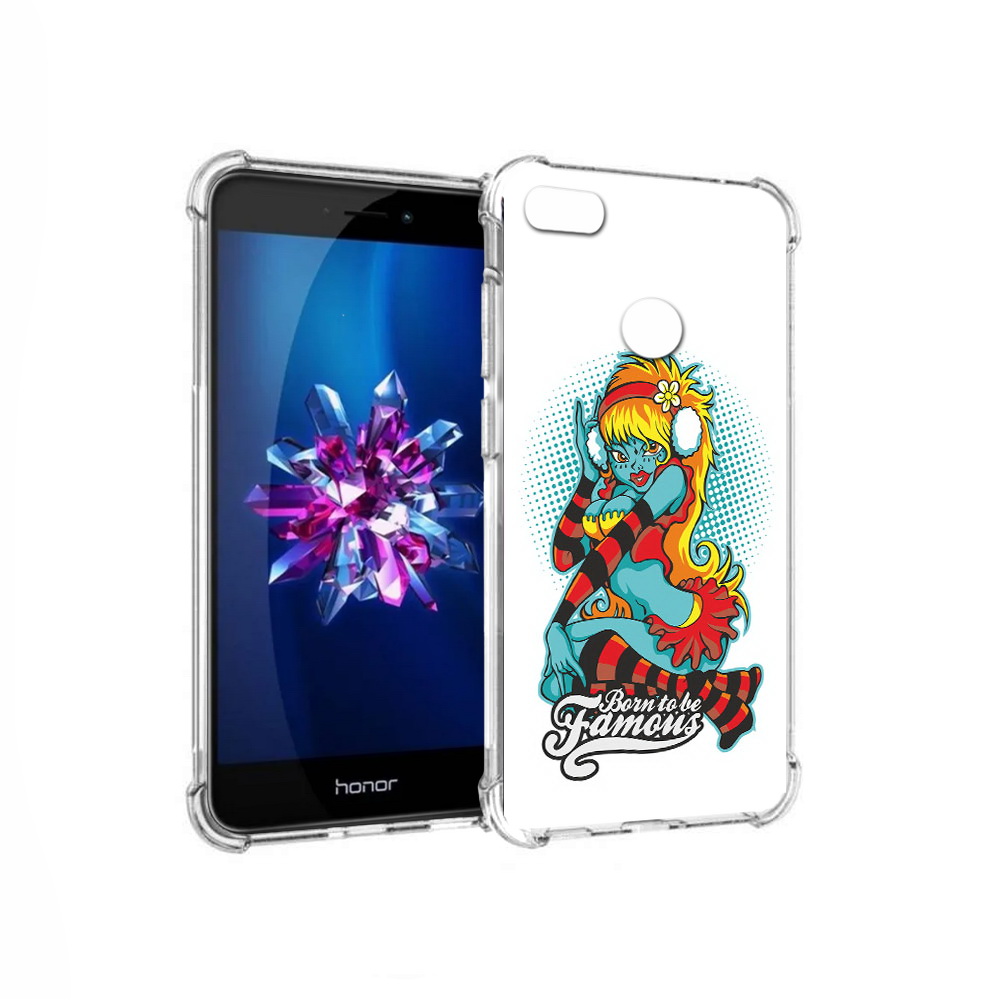 

Чехол MyPads Tocco для Honor 8 Lite нарисованная девушка в наушниках (PT62584.26.498), Прозрачный, Tocco