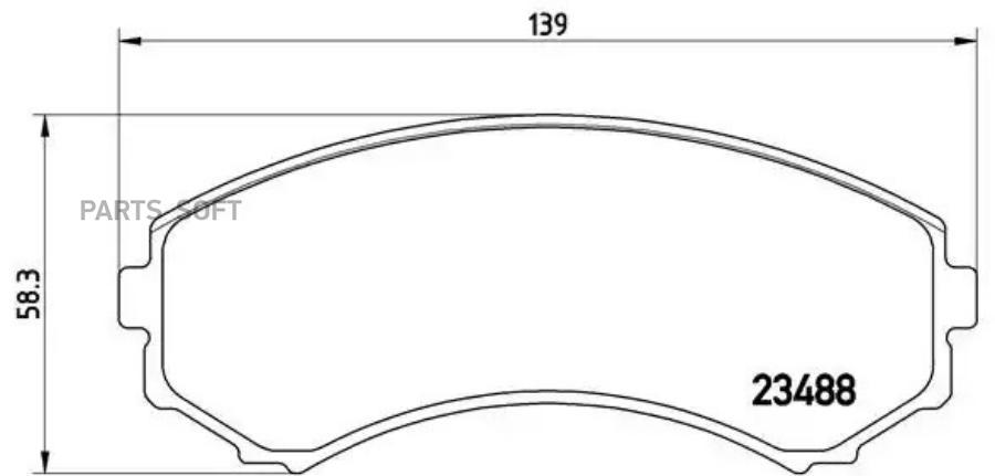 

Тормозные колодки brembo P54029