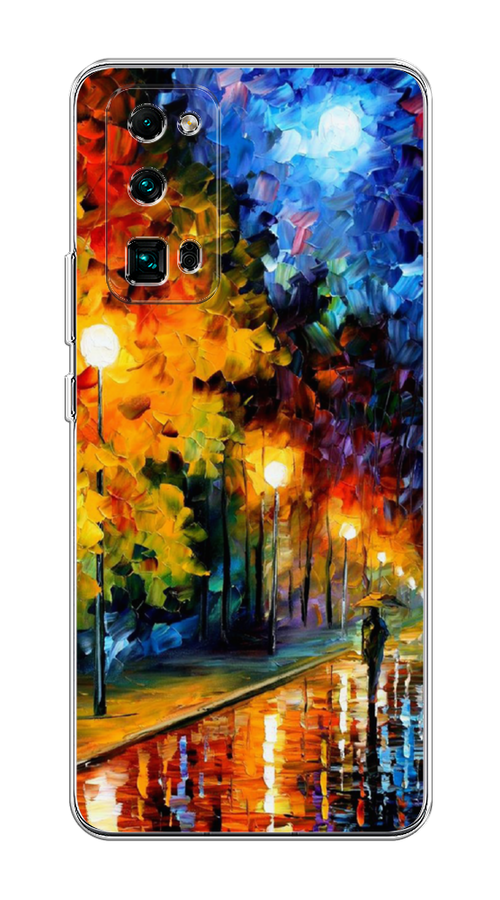 

Чехол на Honor 30 Pro Plus "Безлюдная улочка", Оранжевый;желтый;синий, 612250-1