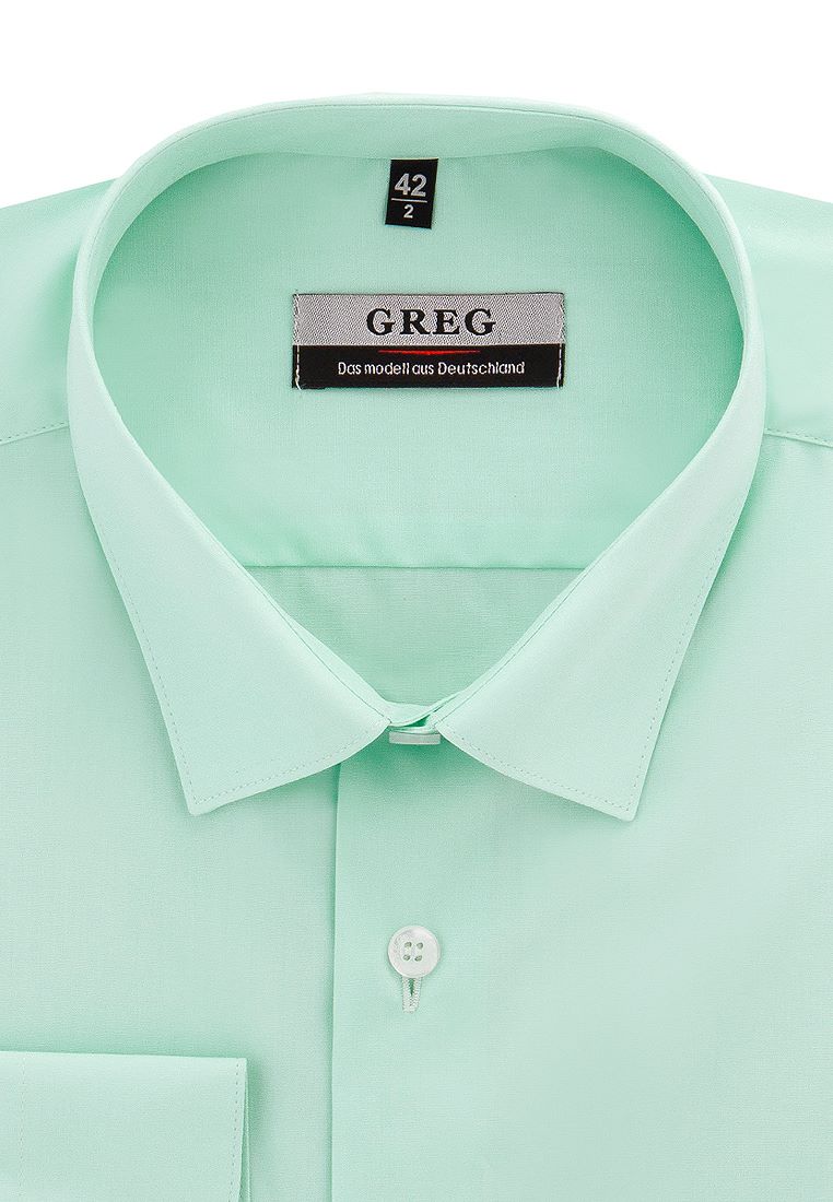

Рубашка мужская Greg 01-00003163 зеленая 39, Зеленый, 01-00003163